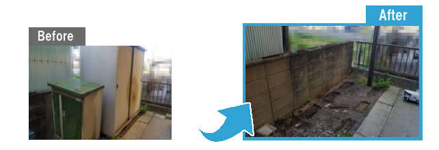 お庭の不用品片付け(愛知県江南市)